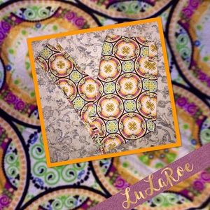 TC LuLaRoe leggings magnificent print EUC